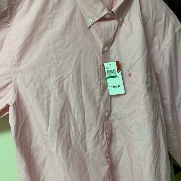 Brand new IZOD button down. Size (L) Salmon color - Picture 6 of 8